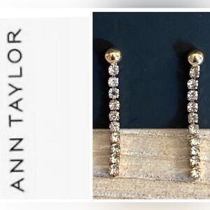 Ann Taylor Crystal Linear Earrings
